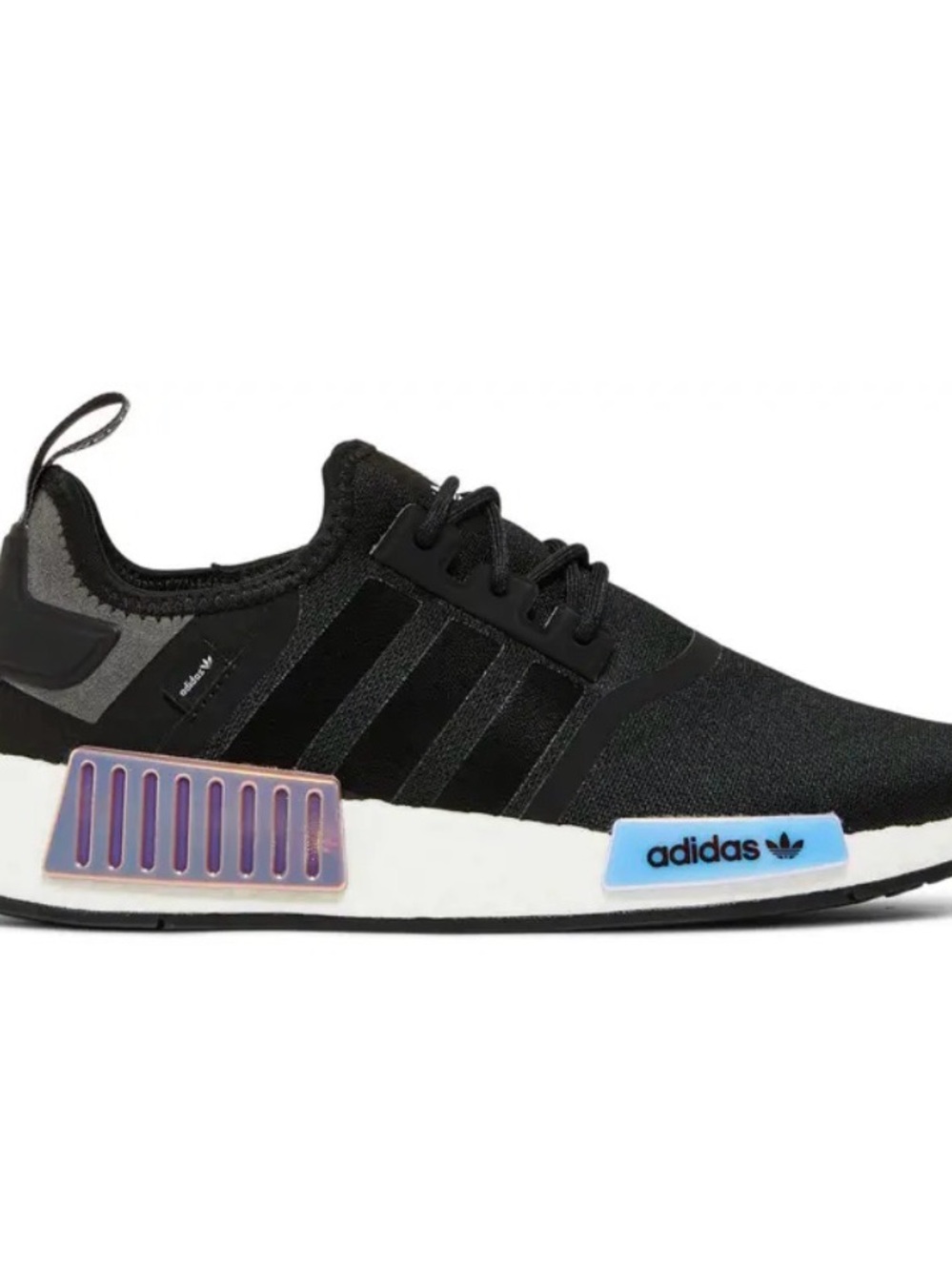 Adidas NMD_R1 W Iridescent Plugs Black Violet Shimmer shoes 8.5 with box